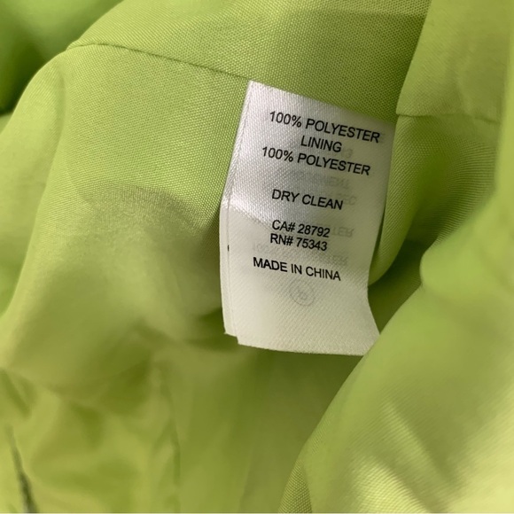 NWT House of Harlow 1960 Green White Tweed Double Breasted Blazer Size Medium - Picture 11 of 13